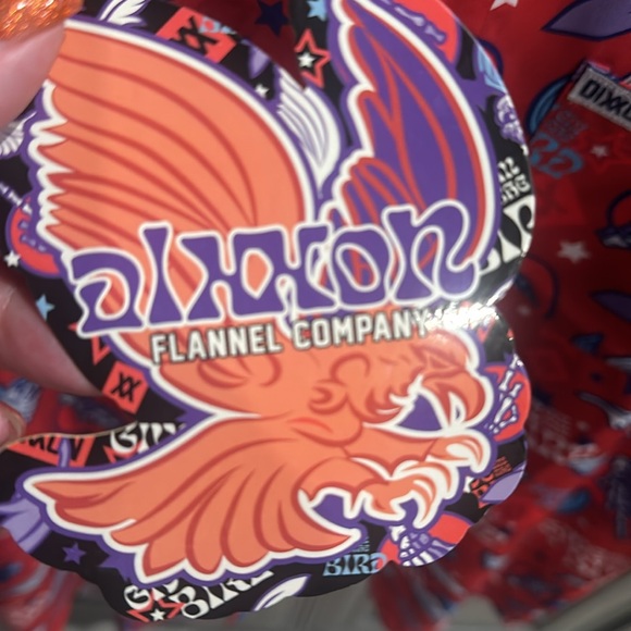 NWT men’s red Dixxon give em the bird button down shirt - Picture 4 of 8